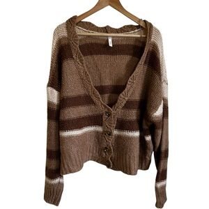 Wishlist women’s cardigan m/l oversized‎ brown
